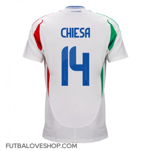 Dres Taliansko Federico Chiesa #14 Preč ME 2024 Krátky Rukáv